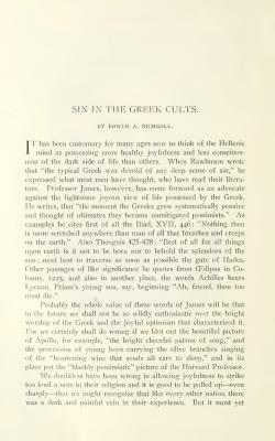 Sin in the Greek Cults.