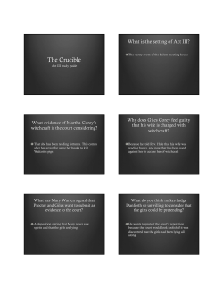 The Crucible Act 3 Study Guide