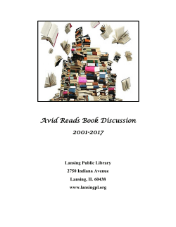 Past Avid Reads Book Discussions