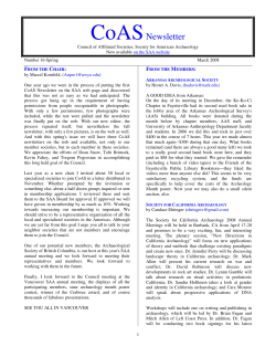 March 2008 - Society for American Archaeology