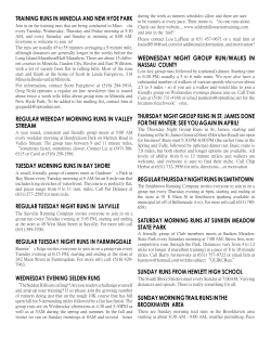 training runs in mineola and new hyde park regular weekday