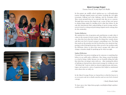 Moral Courage Project - High Tech High Graduate School of