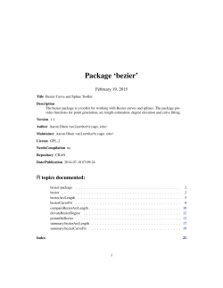 Package `bezier`