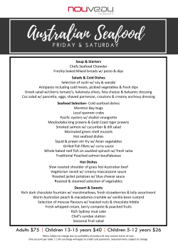 Adults $75 | Children 13-15 years $40 | Children 5