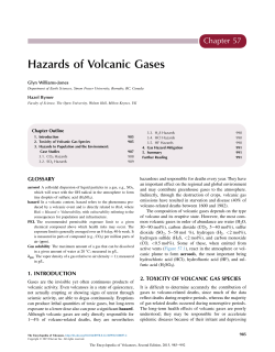 Hazards of Volcanic Gases