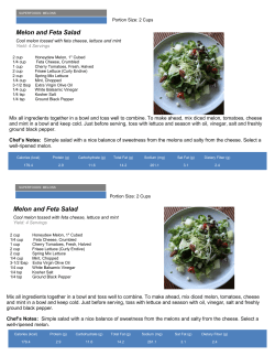 Melon and Feta Salad