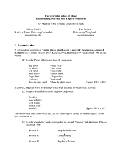 I. Introduction - Jeffrey Punske