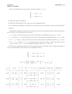 MTH 264 SECTION 5.1 8 DELTA COLLEGE Analyze the following