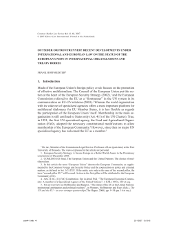 Common Market Law Review - European University Institute