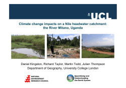 Climate change impacts on a Nile headwater catchment: the River