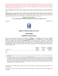 First Capital Realty Inc.