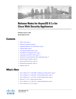 Release Notes for AsyncOS 9.1.x for Cisco Web Security Appliances