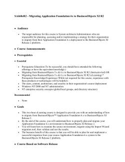 SA660eR2 - Migrating Application Foundation 6x to