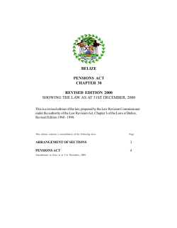 chapter 30 - Belize Law