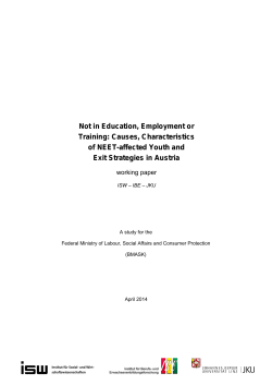 Not in Education, Employment or Training: Causes, Characteristics