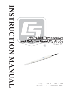 HMP155A Temperature and Relative Humidity Probe