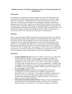 Multiplex Detection of Foodborne Pathogens Using Iron Oxide