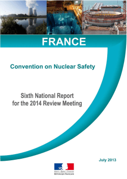 National Report of France established for the sixth Review Meeting