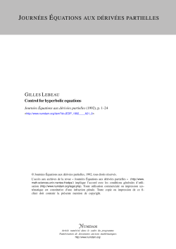 Control for hyperbolic equations