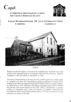 cymdeithas treftadaeth y capeli the chapels herita ge society taflen