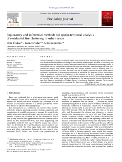 Exploratory and inferential methods for spatio