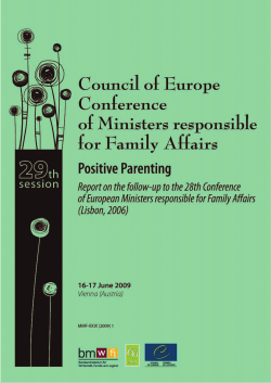 Positive parenting - Council of Europe
