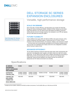 dell storage sc series expansion enclosures