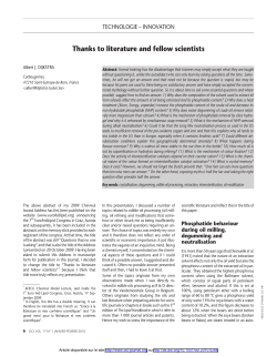 - OCL - Oilseeds and fats, Crops and Lipids