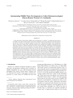 Instrumenting Wildlife Water Developments to Collect