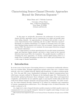 Characterizing Source-Channel Diversity Approaches Beyond the