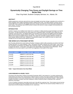 Dynamically Changing Time Zones and Daylight Savings