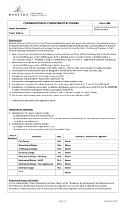 CONFIRMATION OF COMMITMENT BY OWNER Form 36E