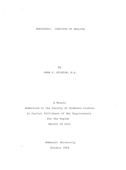 Hemingway: Concepts of Realism - MacSphere