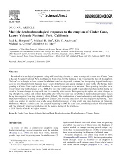 Multiple dendrochronological responses - Laboratory of Tree