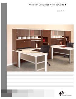 Aristotle&reg; Casegoods Planning Guide