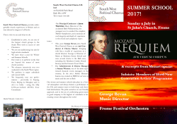 Brochure - South West Festival Chorus
