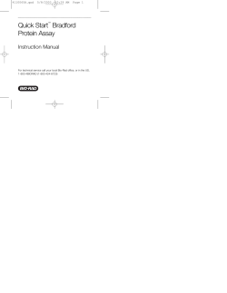 Quick Start&trade; Bradford Protein Assay