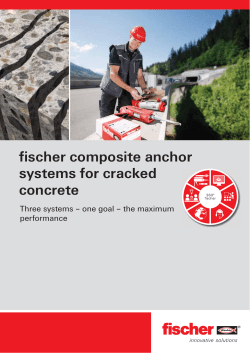 fischer composite anchor systems for cracked concrete