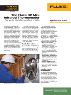 The Fluke 62 Mini Infrared Thermometer