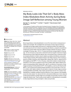 My Body Looks Like That Girl`s: Body Mass Index Modulates Brain