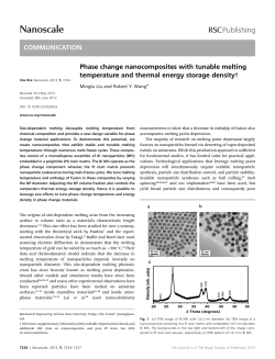 Nanoscale - Robert Wang