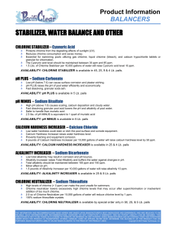 stabilizer, water balance and other