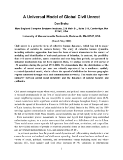 A Universal Model of Global Civil Unrest