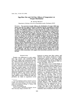 Egg-Mass Size and Cell Size: Effects of Temperature on Oxygen