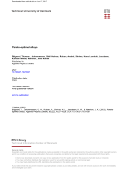 Pareto-optimal alloys