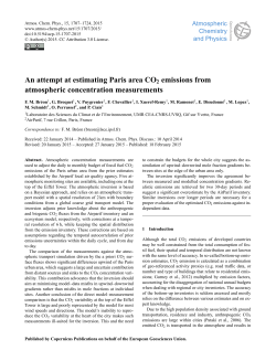 An attempt at estimating Paris area CO2 emissions from