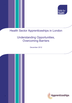 Health Sector Apprenticeships in London Understanding