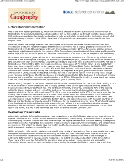 Deforestation - UCSB Geography