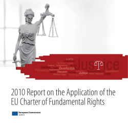 2010 Report on the Application of the EU Charter of Fundamental