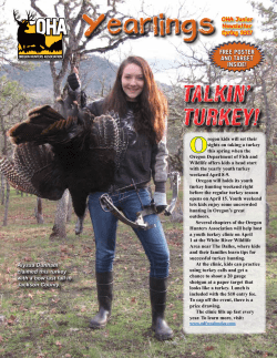 TALKIN` TURKEY! - Oregon Hunters Association